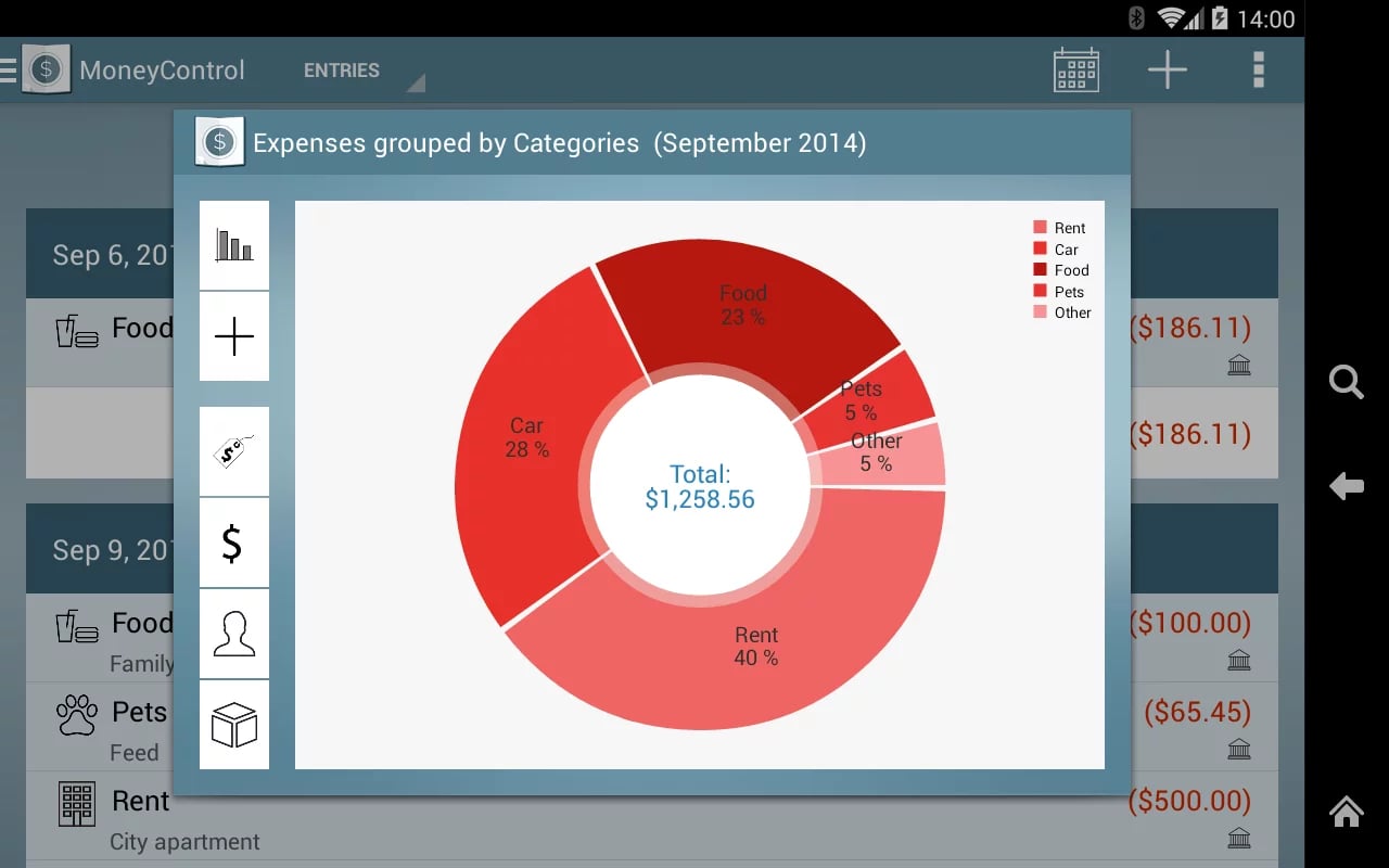 MoneyControl Expense Tra...截图9