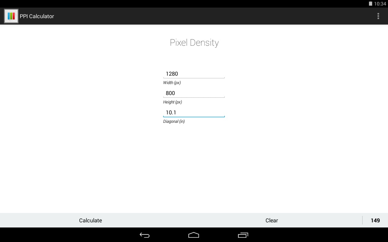 Pixels Per Inch Calculat...截图3