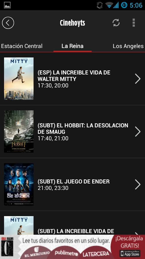 Cines Chile截图3