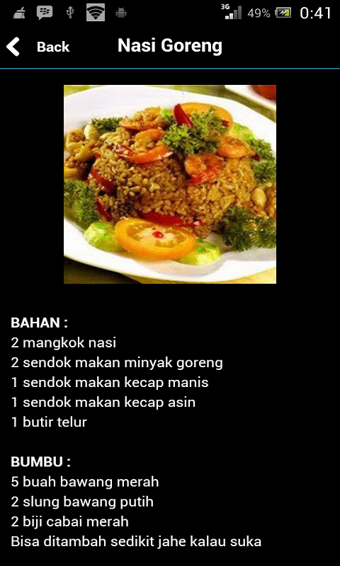 Resep Nasi Goreng截图1