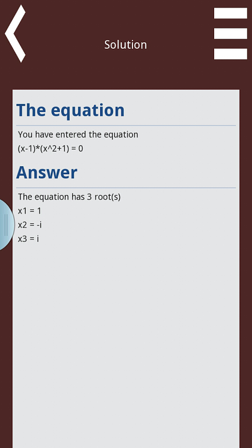 Equations calculator截图3