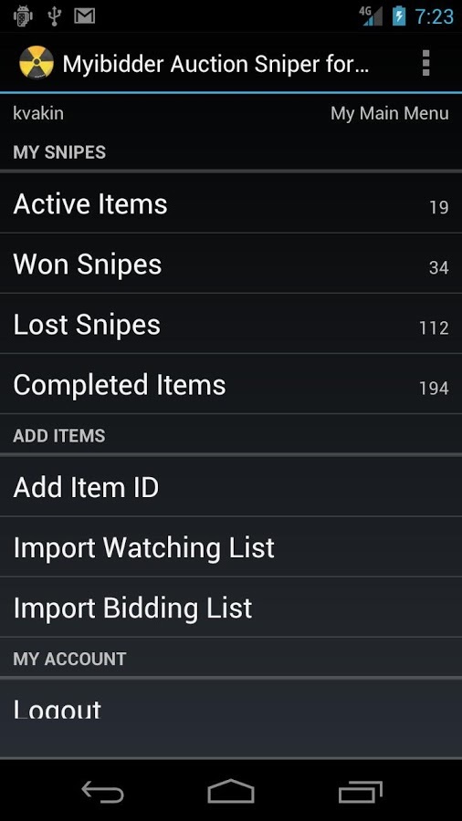 Myibidder Bid Sniper for eBay截图1