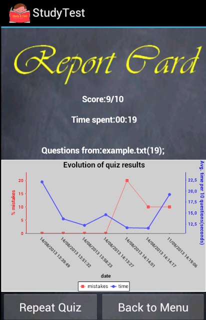 Study Test vocab flashcard截图3