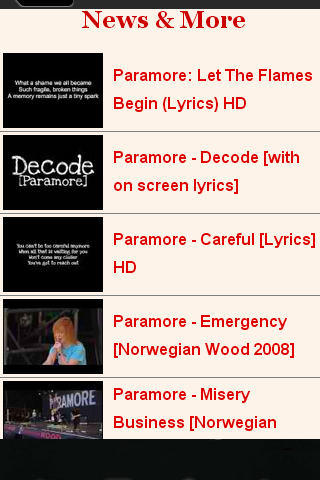 Paramore Ringtones, Pics...截图3