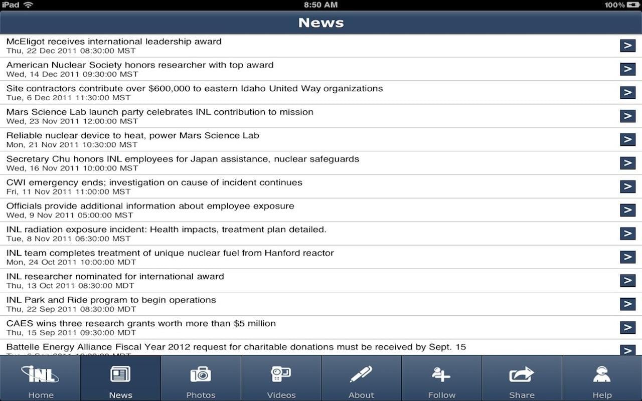 INL Nuclear Research App截图2