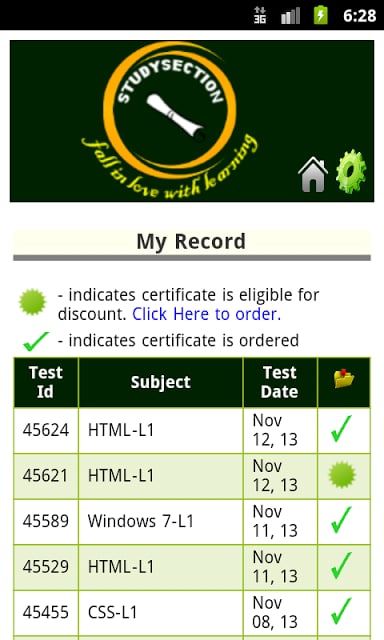 Study Section Certifications截图3