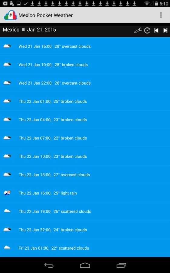 Mexico Pocket Weather截图2