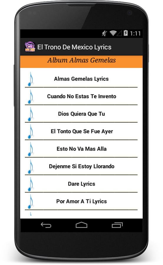 El Trono De Mexico Lyric...截图1