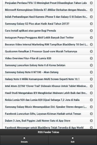 RSS Tekno Reader截图2