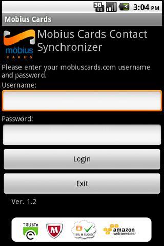 Mobius Cards Contact Sync截图1
