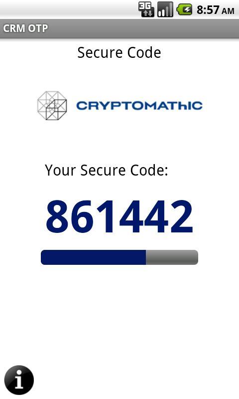 Cryptomathic Mobile OTP截图1