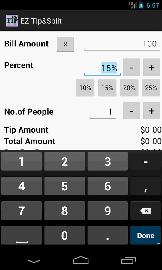 EZ Tip &amp; Split Calculato...截图1