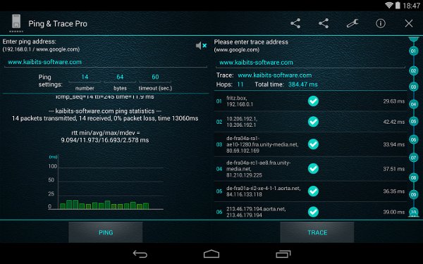 Ping and Trace Pro截图5