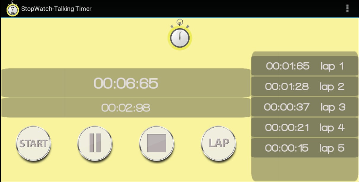 StopWatch &amp; Talking Time...截图3