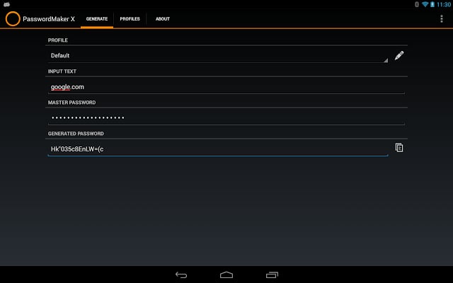 PasswordMaker X截图5