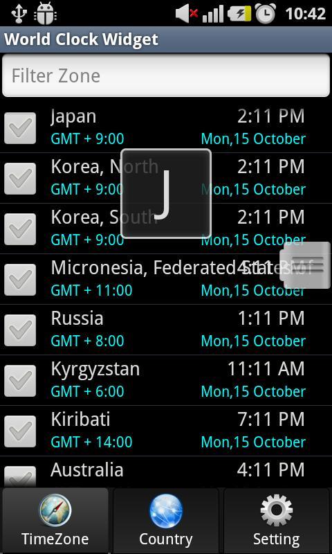 World Time Widget截图2