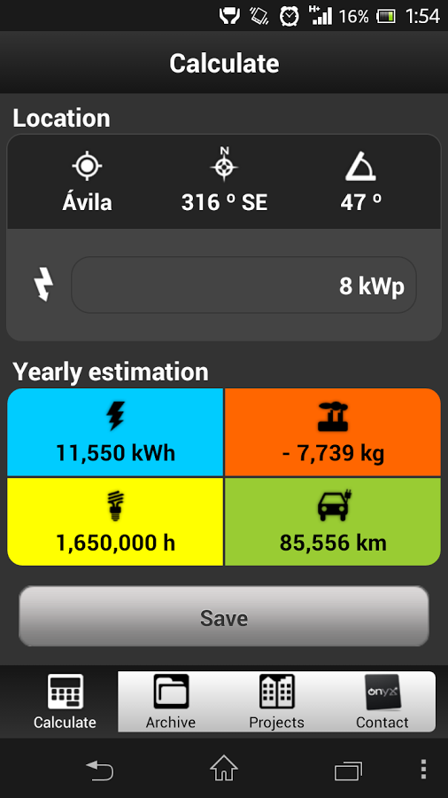 Photovoltaic Estimation App截图1