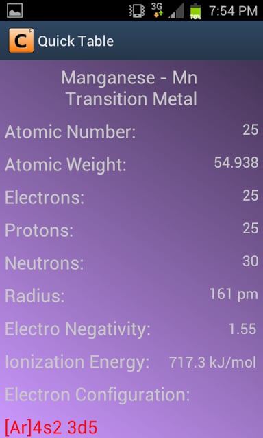 Quick Table Periodic Table截图1