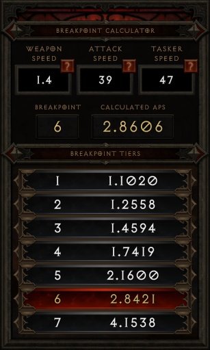 Diablo 3 Breakpoint Calculator截图1