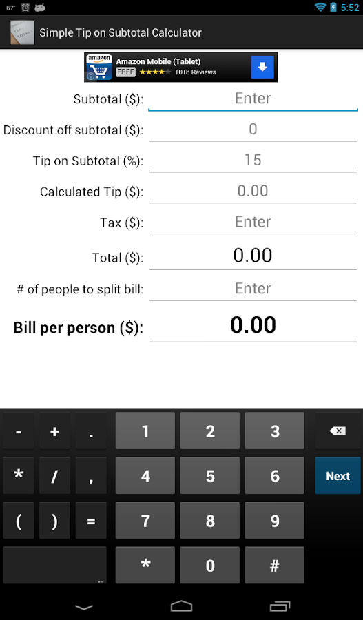 Tip on Subtotal Calculat...截图3