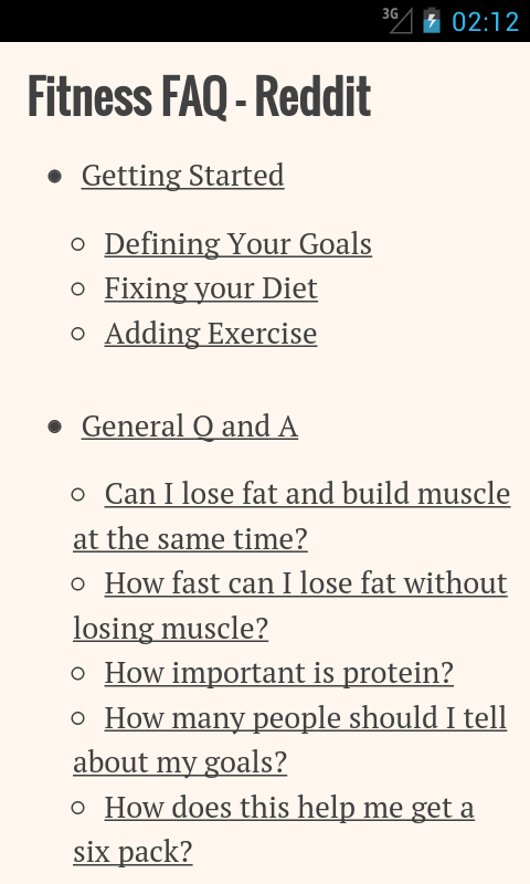 Fitness FAQ - Reddit截图1