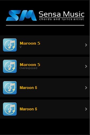 Maroon 5 Lyrics and Chords截图1