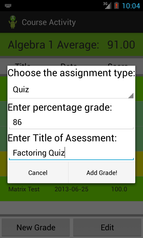 Class Average Calculator截图2