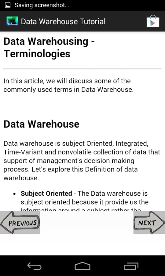 Data Warehouse Tutorial截图4