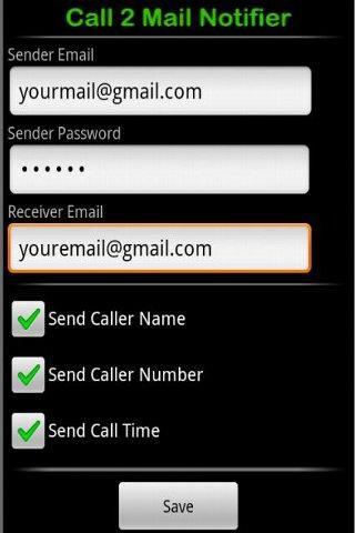 Call To Mail Notifier截图3