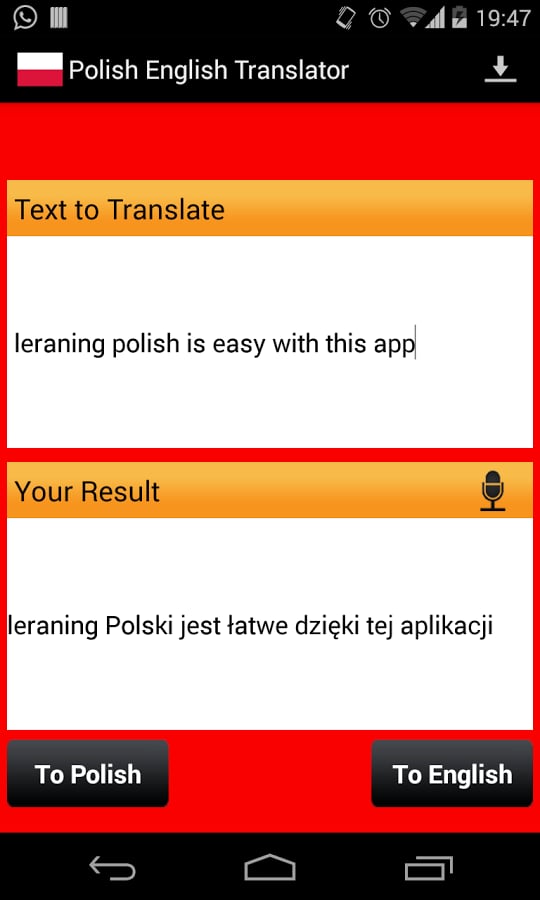 Polish English Translato...截图1