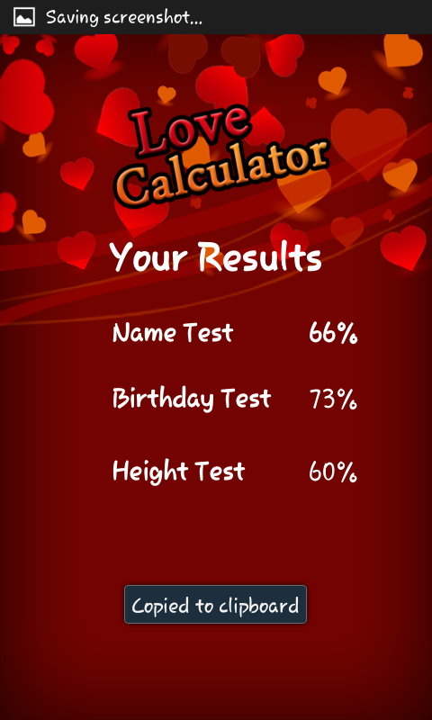 Love Calculator HD截图5