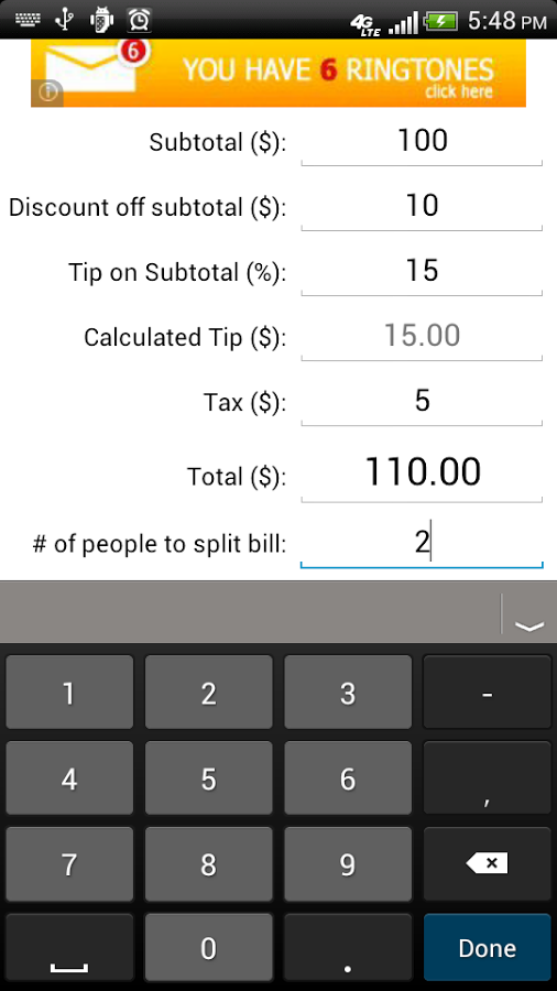 Tip on Subtotal Calculat...截图2