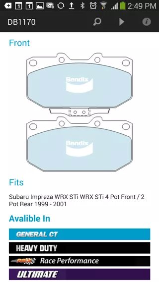 Bendix Brake Pad Identif...截图1