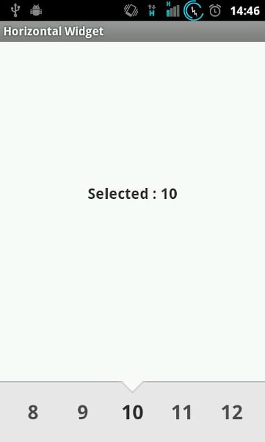 Horizontal Widget Demo截图1
