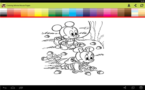 Coloring Minnie Mouse Pa...截图8