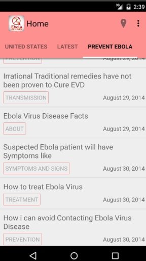 Ebola Prevention App截图1