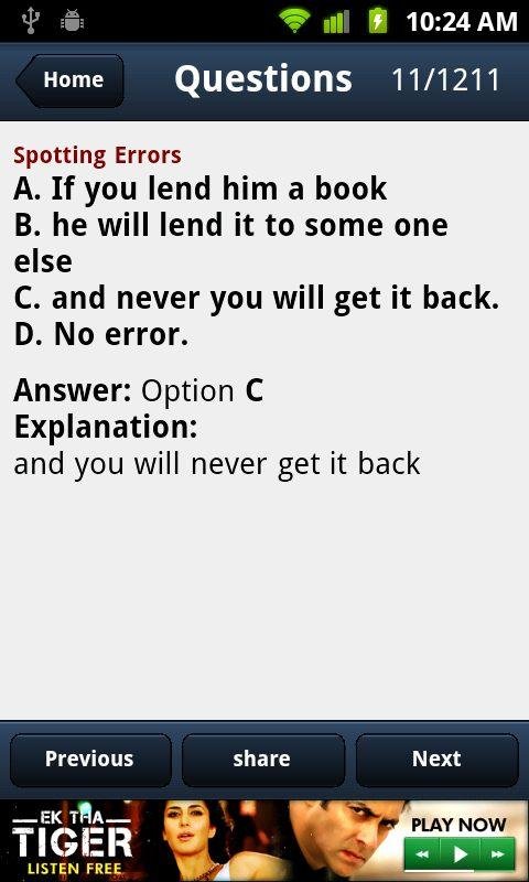 Verbal Reasoning Questions截图1