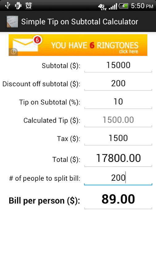 Tip on Subtotal Calculat...截图4