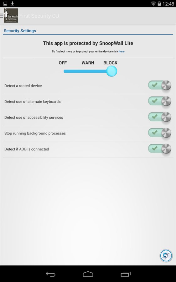 First Security CU截图2