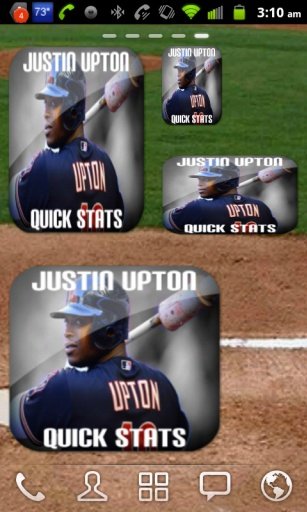 Justin Upton Baseball Widget截图1