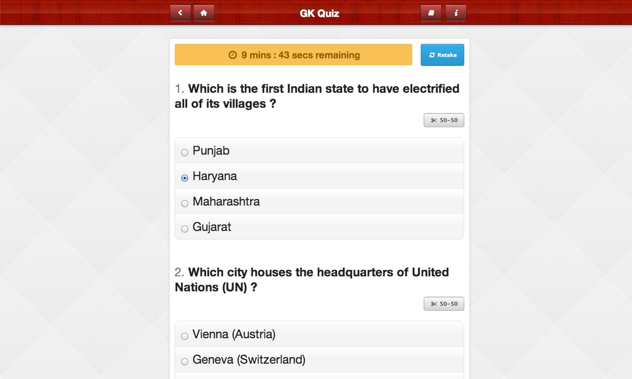 India GK Quiz Questions截图1