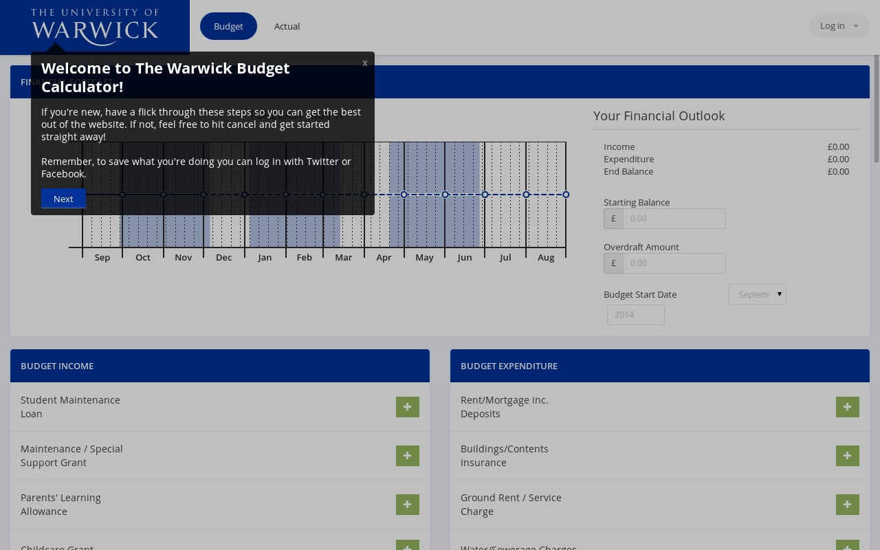 Warwick Student Budget截图3
