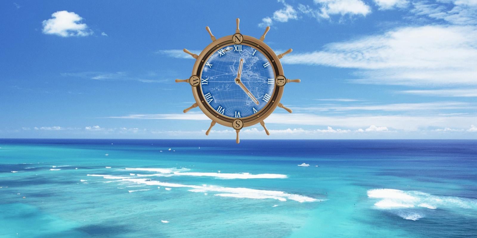 Aloha Compass Clock Trav...截图2