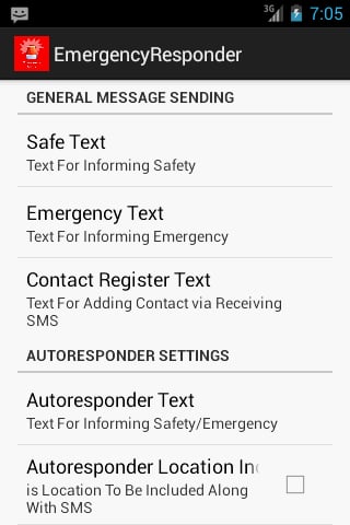 Emergency SMS Responer截图2