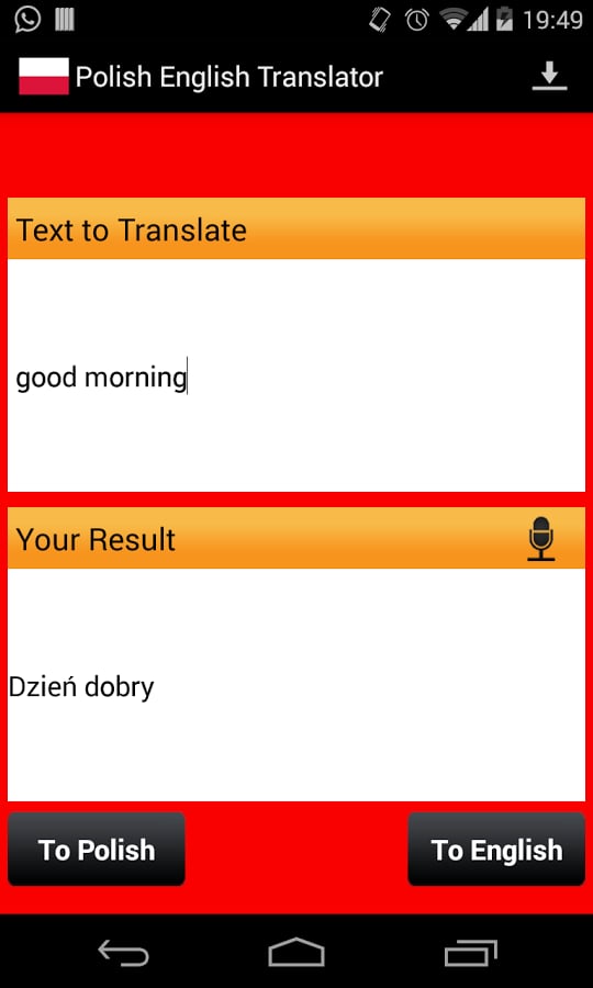 Polish English Translato...截图2