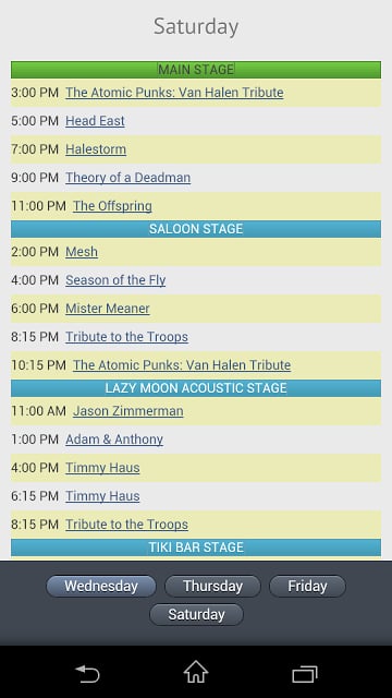 Moondance Jam 2013 Schedules截图1