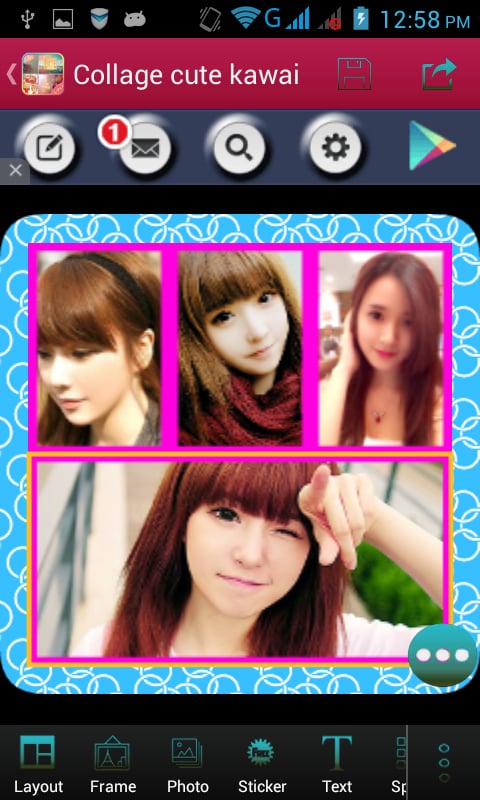 Collage photo cute kawai截图4