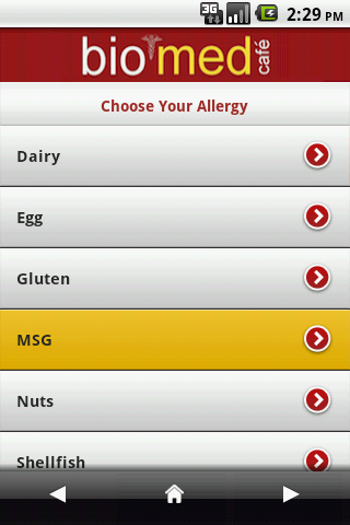 Biomed Allergy Translator截图2