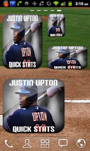 Justin Upton Baseball Widget截图4