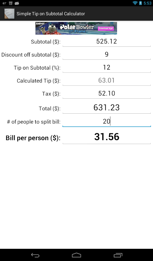 Tip on Subtotal Calculat...截图11